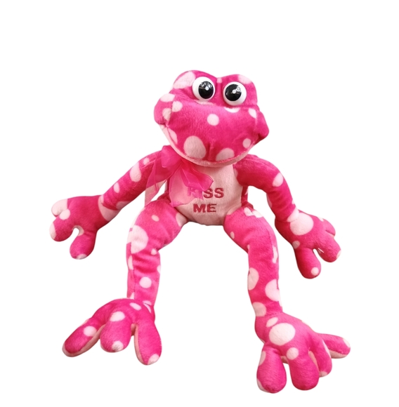 Burton Burton Other - Burton Burton Kiss Me long legs & Arms polka dot Sitting pink plush frog 🐸 13in